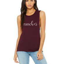 Load image into Gallery viewer, Womens 3 Sisters or RancHER Muscle Tank
